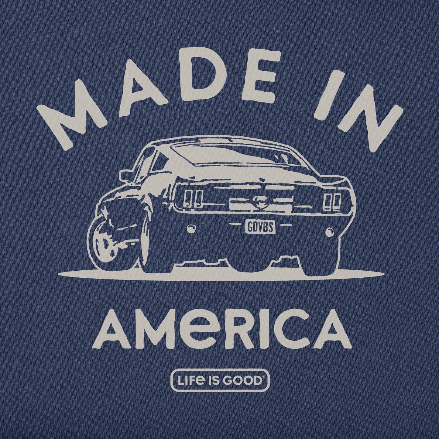 Men's Made in America Legendary Muscle Car Short Sleeve Crusher-LITE Tee