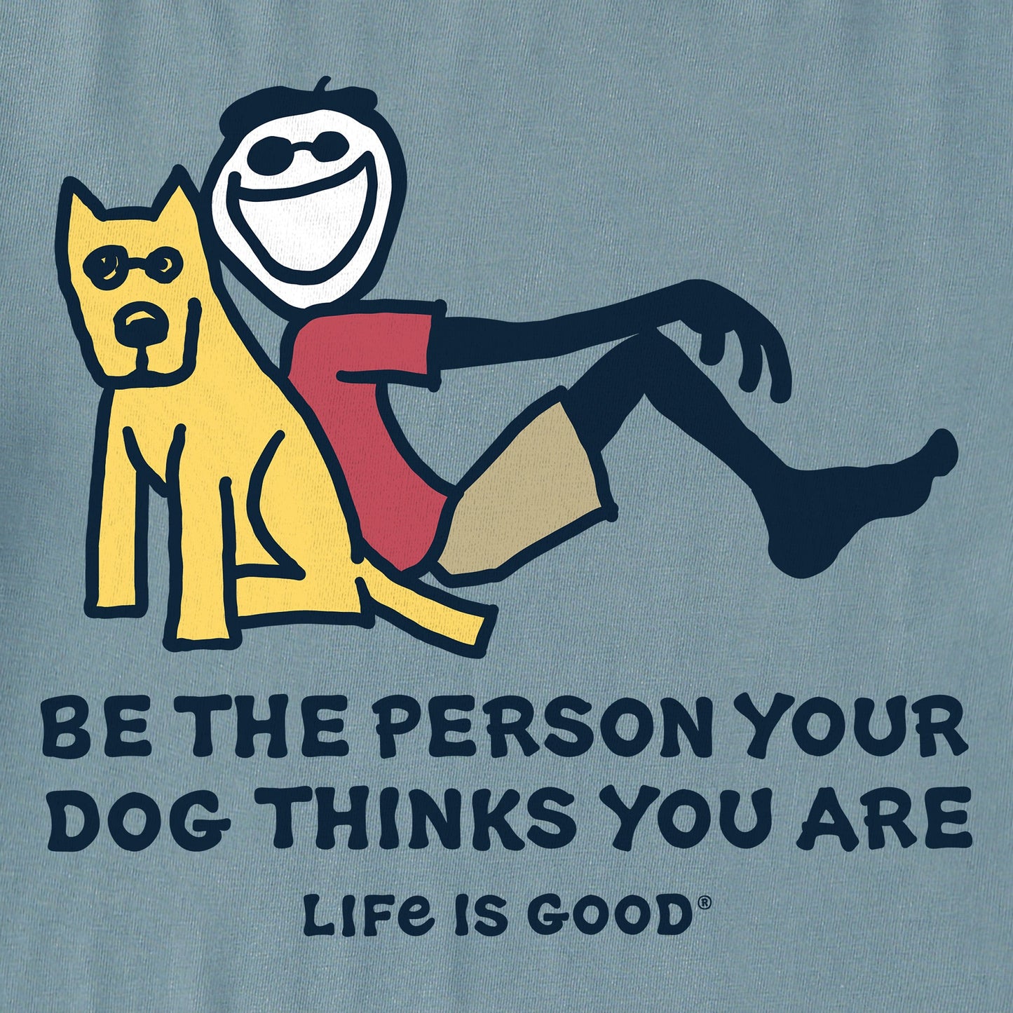 Men's Jake and Rocket Be The Person Short Sleeve Tee