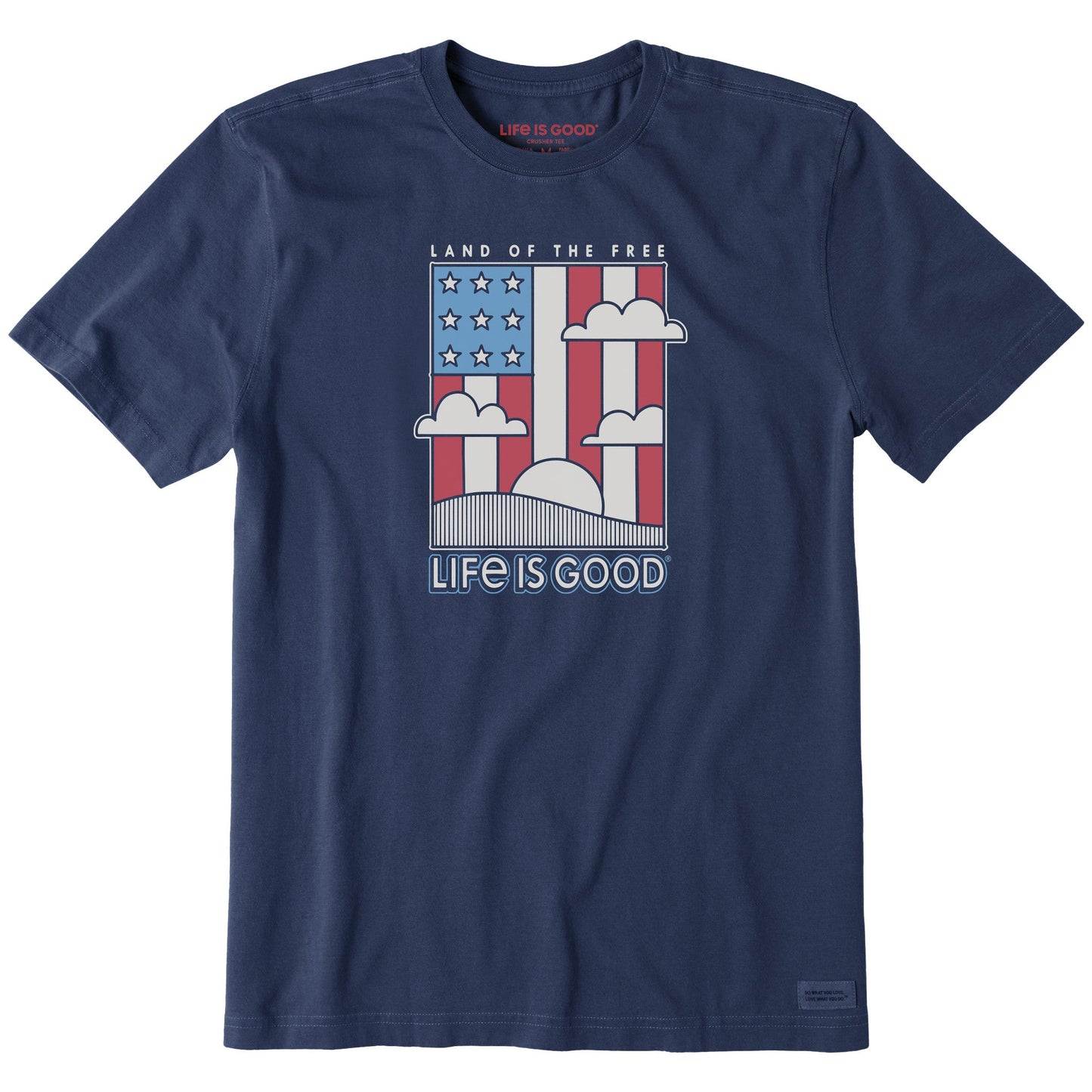 Men's Land the Free Flag Short Sleeve Crusher-LITE Tee