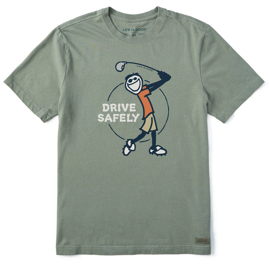 Men's Jake Golf Drive Safely Short Sleeve Crusher-LITE Tee