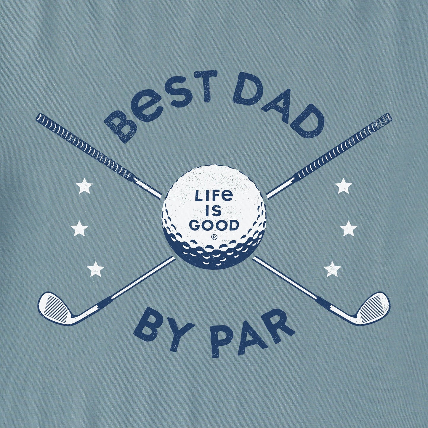 Men's Best Dad By Par Golf Clubs Short Sleeve Tee