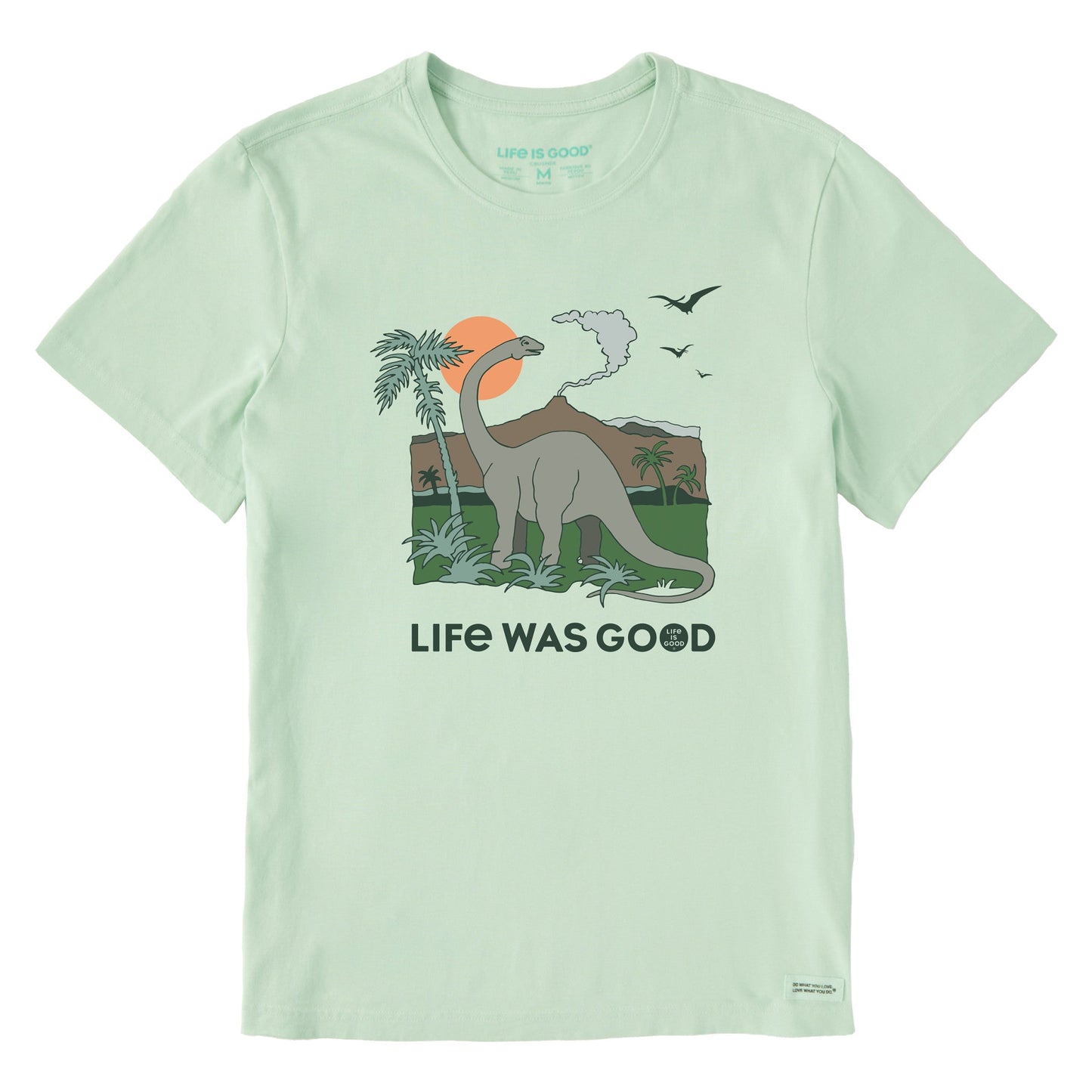 Men's Dinosaur Life was Good Short Sleeve Crusher-LITE Tee