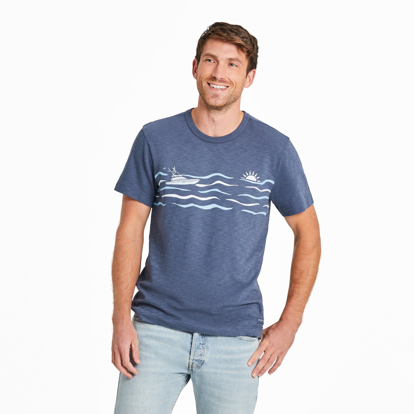 Men's Boat Ride Slub Slim Fit Tee
