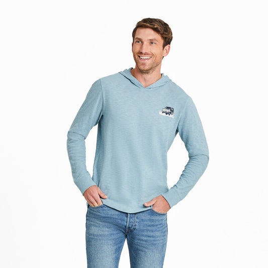 Men's ATV in the Woods Textured Slub Hoodie