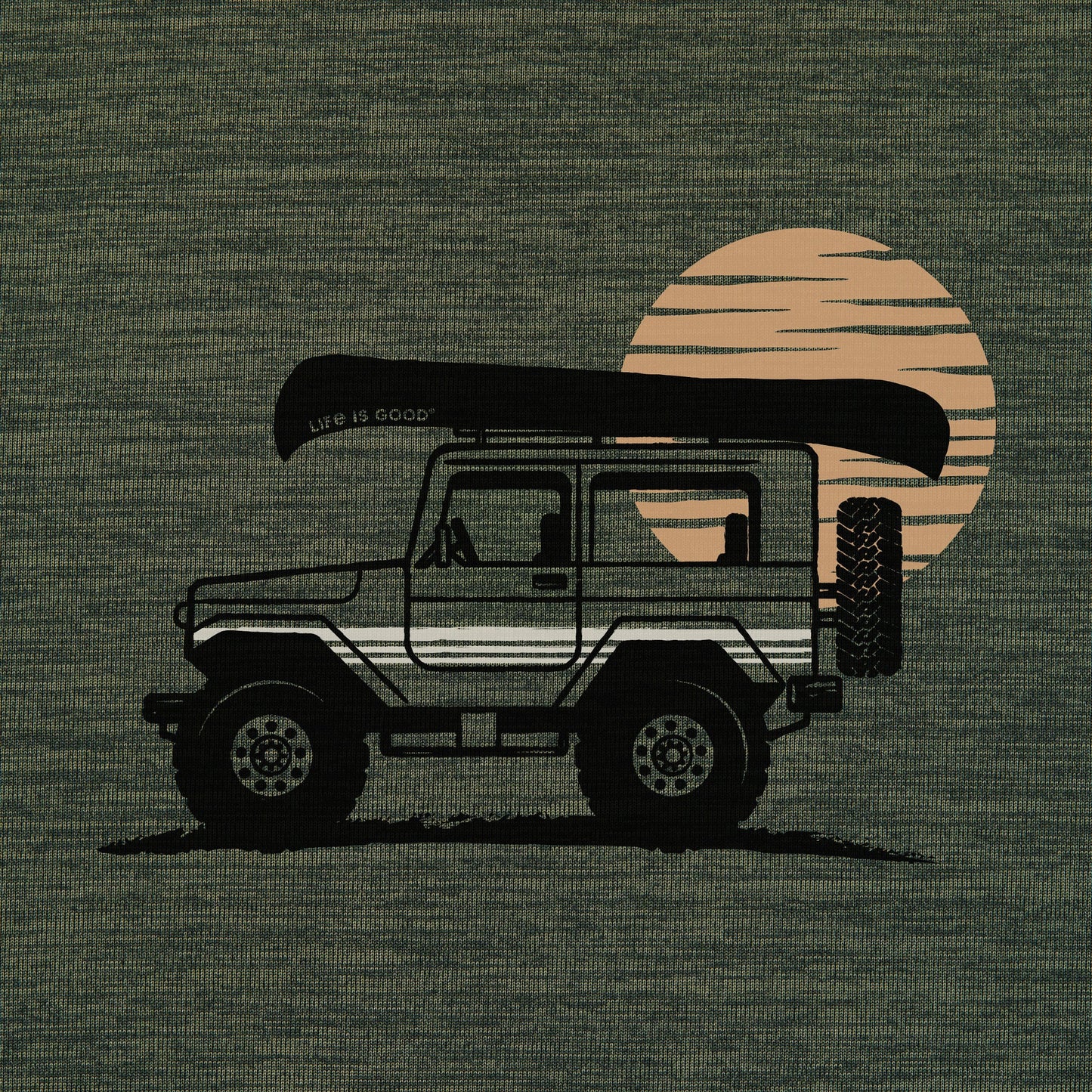 Men's ATV Canoe Long Sleeve Sun Crusher Hoodie