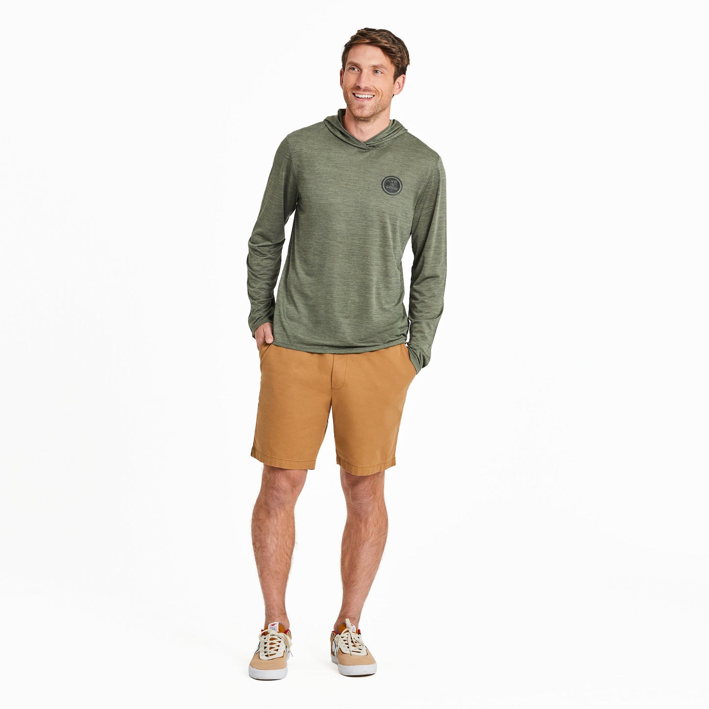 Men's ATV Canoe Long Sleeve Sun Crusher Hoodie