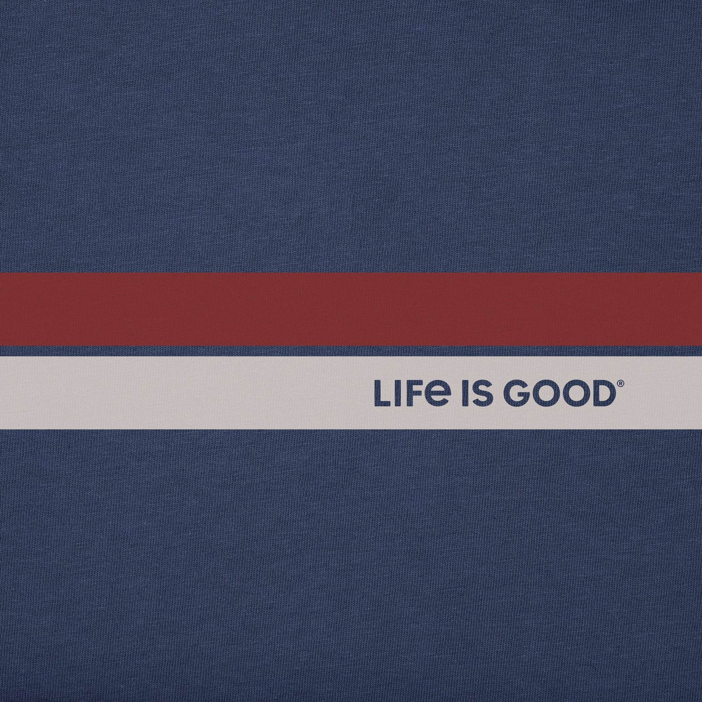 Men's Life is Good Stripes Good Vibes Fleece Hoodie