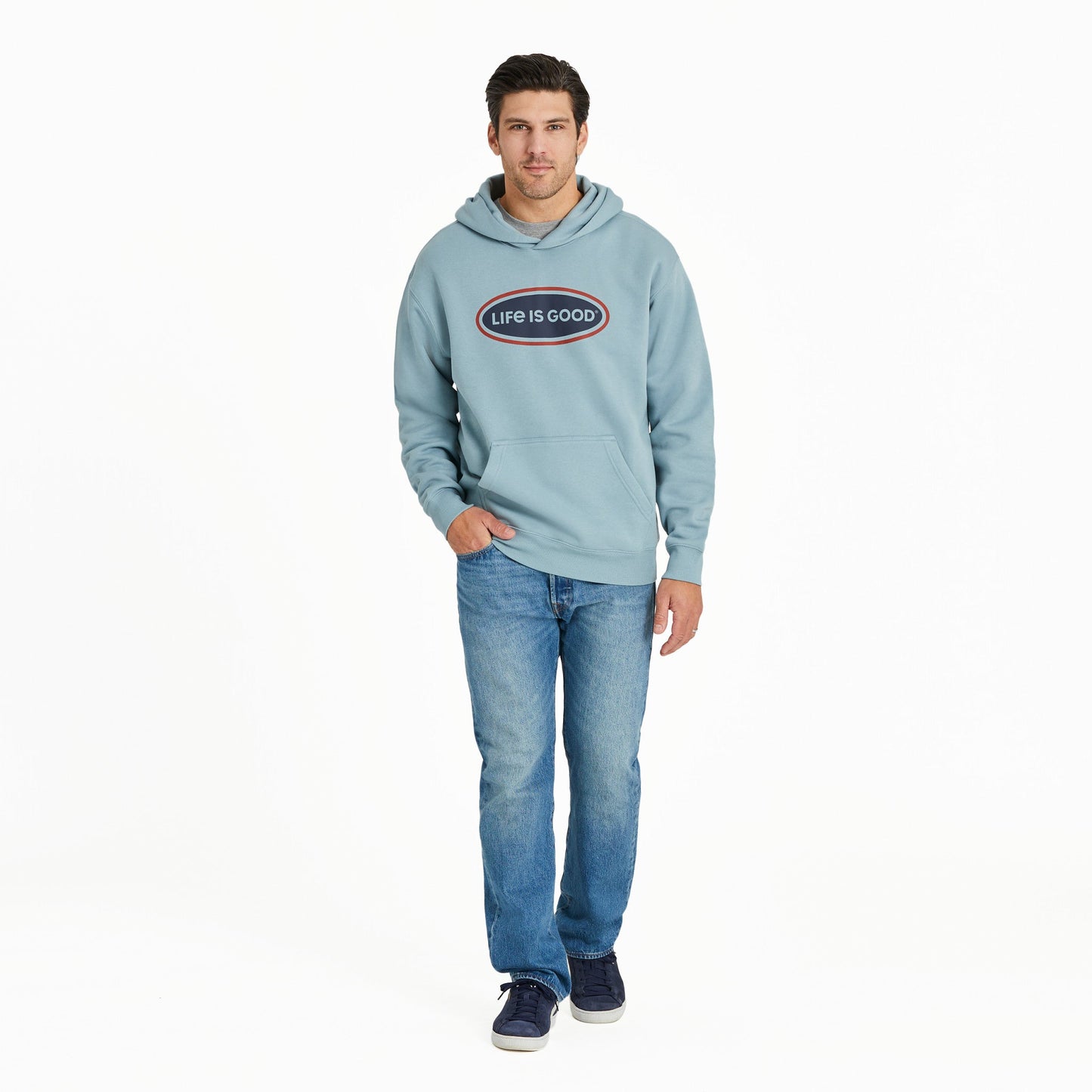 Men's LIG Oval Good Vibes Fleece Hoodie