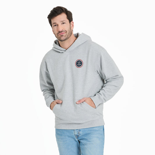 Men's Simple Coin Good Vibes Fleece Hoodie