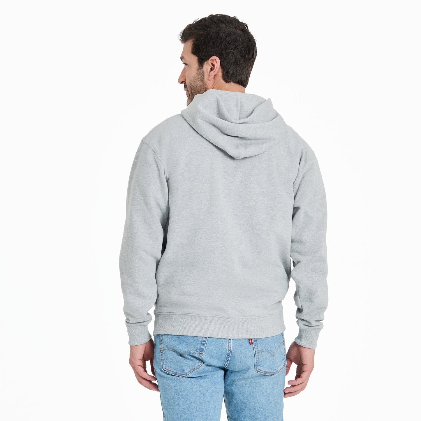 Men's Simple Coin Good Vibes Fleece Hoodie