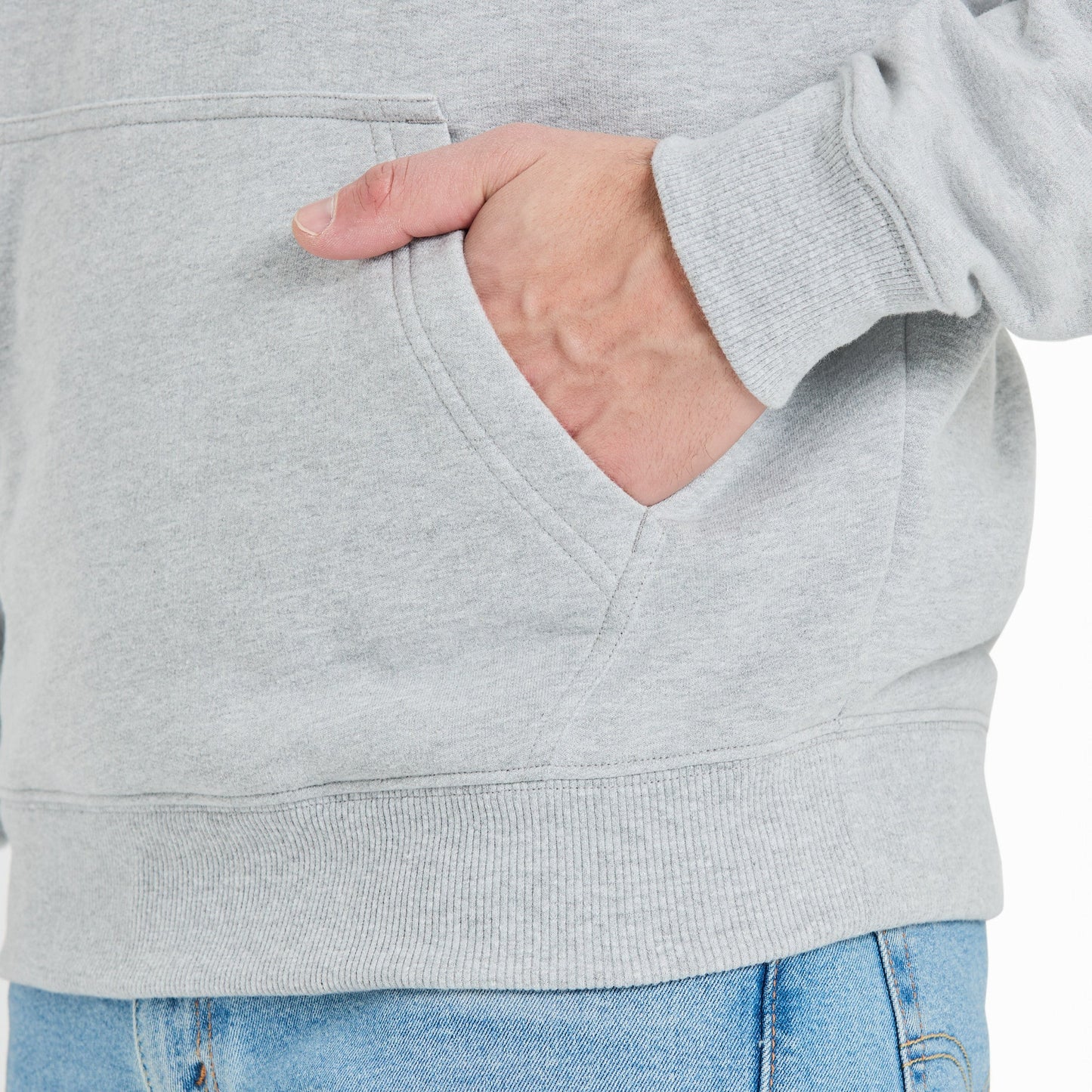 Men's Simple Coin Good Vibes Fleece Hoodie