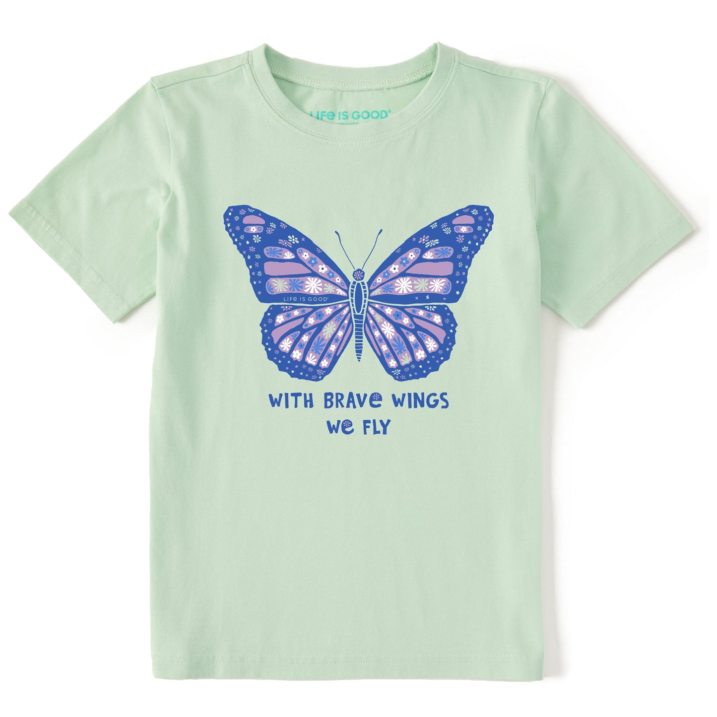 Kids With Brave Wings Butterfly Short Sleeve Crusher Tee