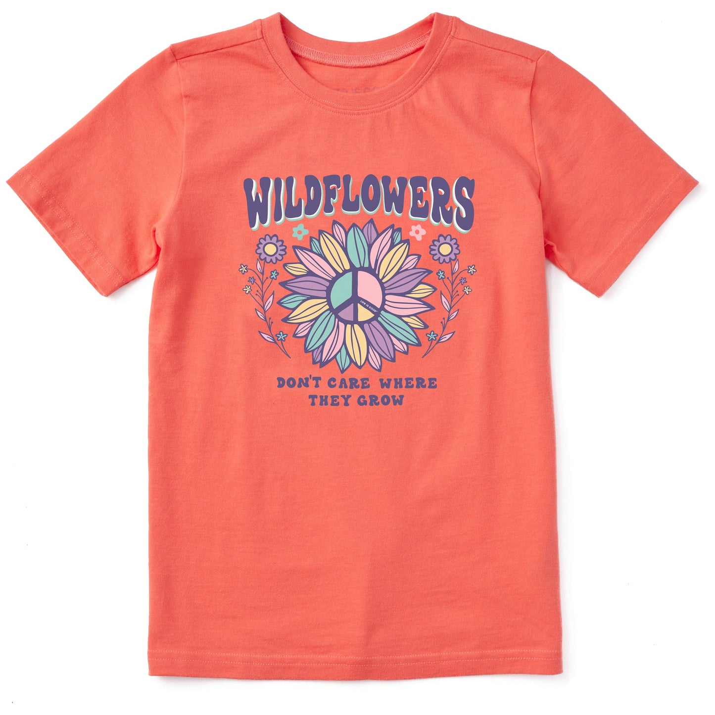Kids Wildflowers Can Where They Grow Short Sleeve Crusher Tee
