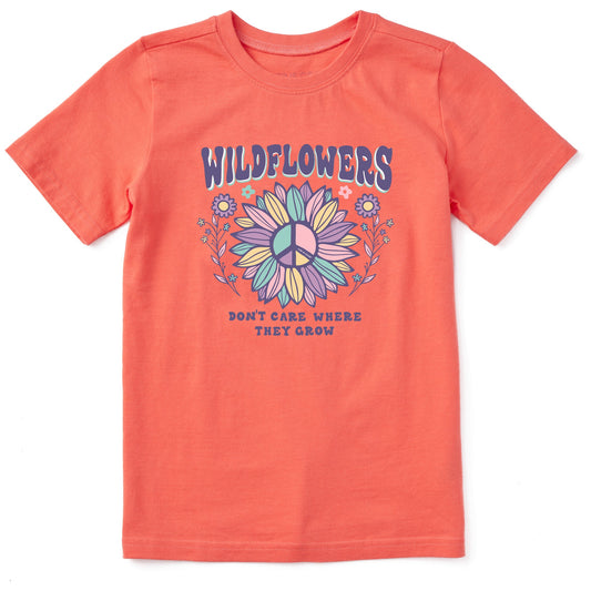 Kids Wildflowers Can Where They Grow Short Sleeve Crusher Tee