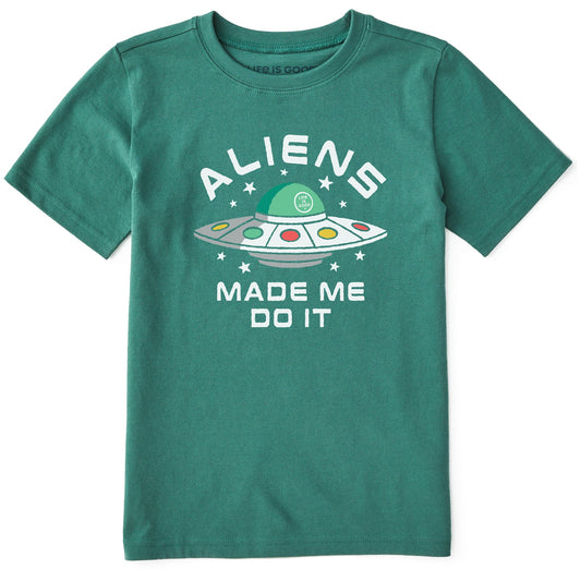 Kids Aliens Made Me Do It Short Sleeve Crusher Tee