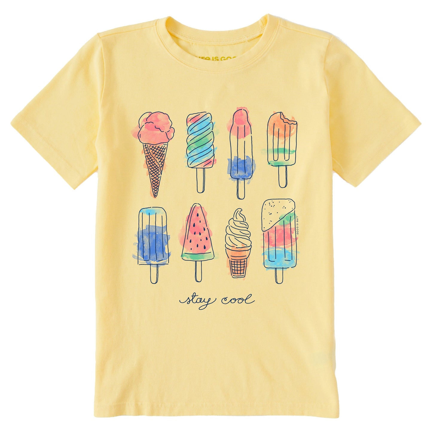 Kids Ice Cream & Popsicles Short Sleeve Crusher Tee