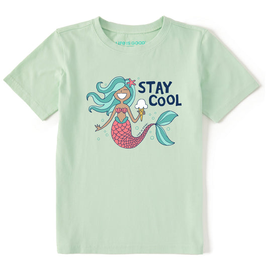 Kids Stay Cool Mermaid Short Sleeve Crusher Tee