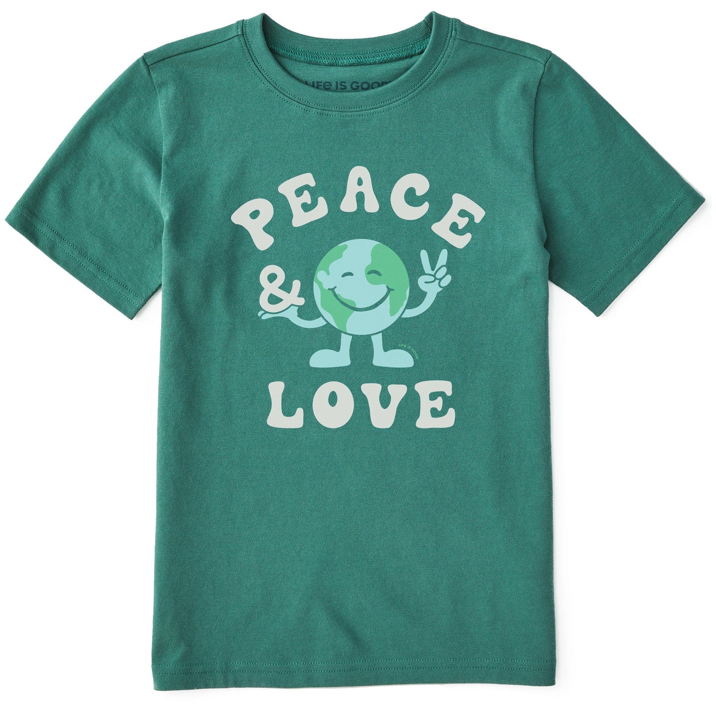 Kids Peace & Love Earth Short Sleeve Crusher Tee