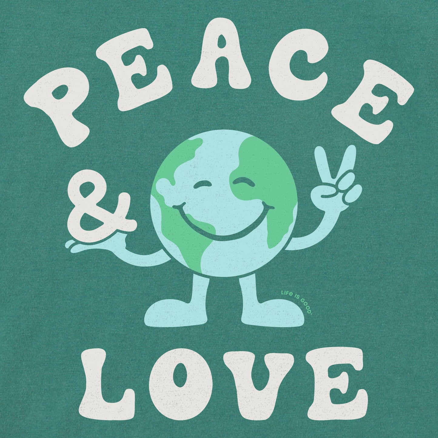 Kids Peace & Love Earth Short Sleeve Crusher Tee