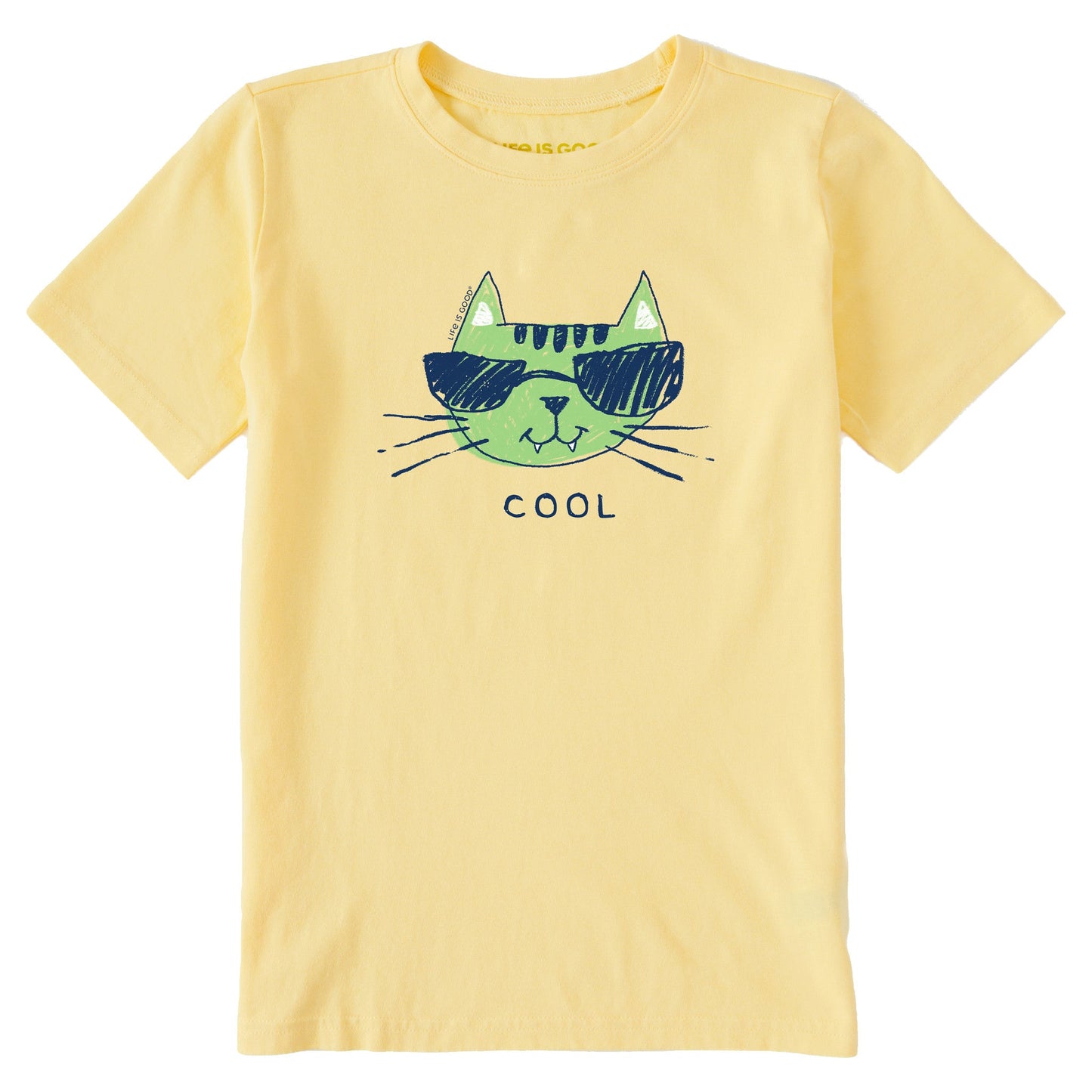 Kids Cool Cat Short Sleeve Crusher Tee