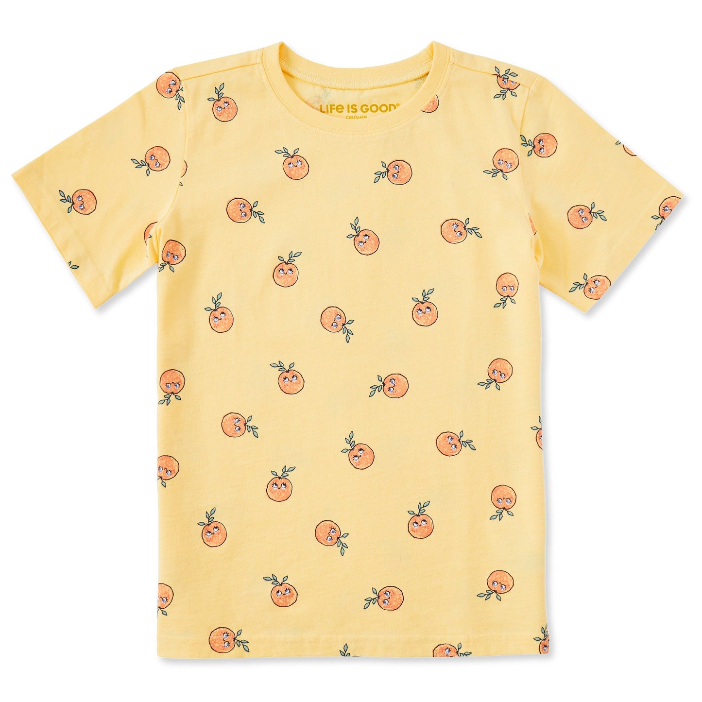 Kids Little Cuties Pattern Short Sleeve Crusher Tee