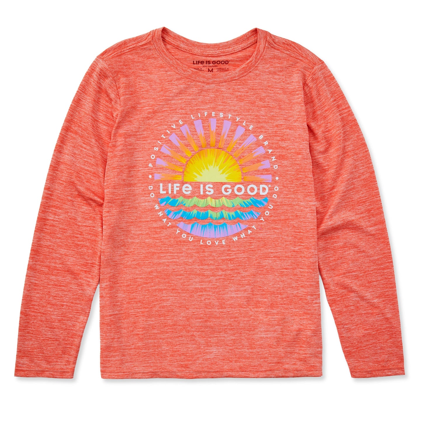 Kids Tie Dye Sunset Burst Long Sleeve Sun Crusher Tee