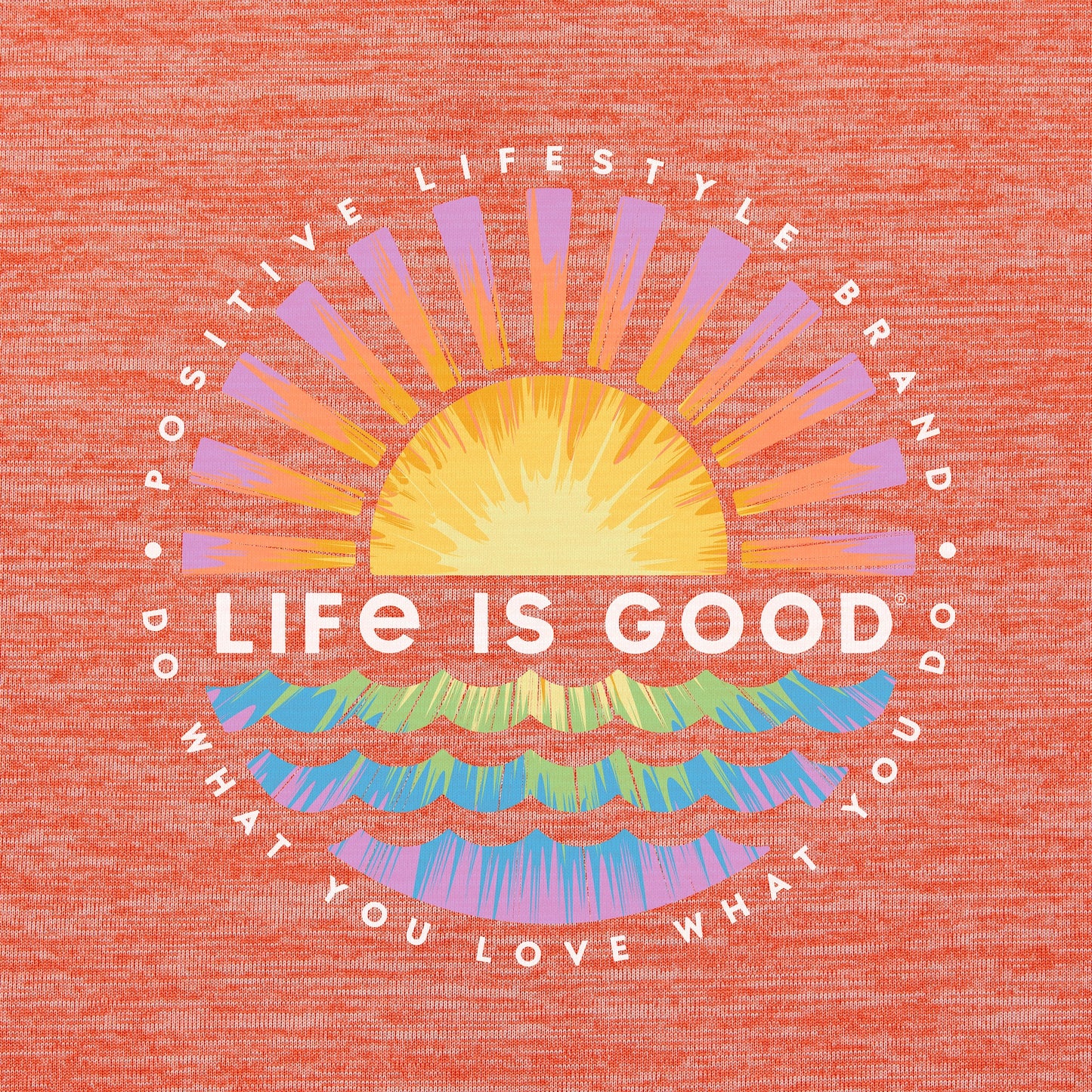 Kids Tie Dye Sunset Burst Long Sleeve Sun Crusher Tee