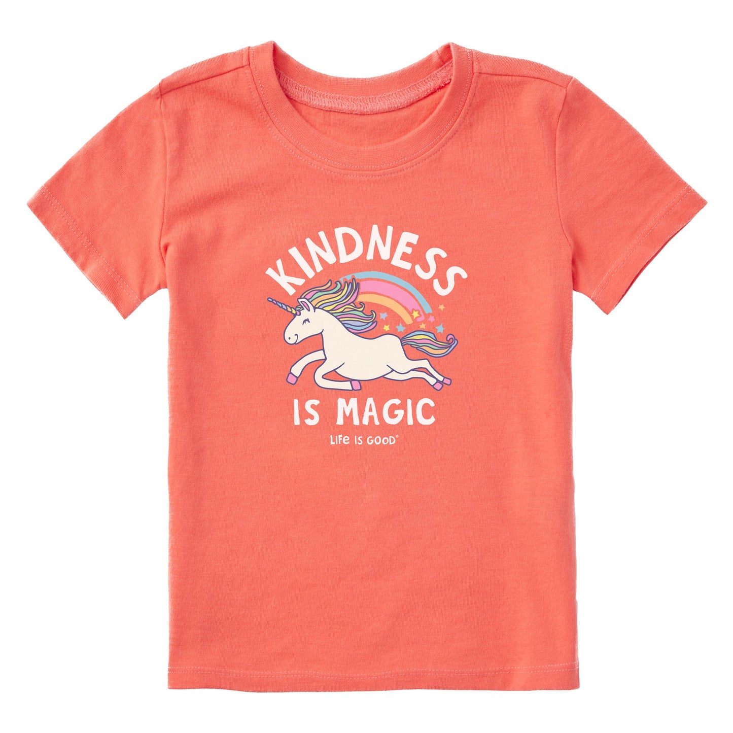 Toddler Kindness is Magic Unicorn Short Sleeve Crusher Tee