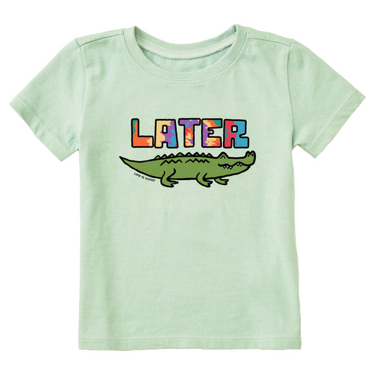 Toddler Tie Dye Later Gator Short Sleeve Crusher Tee