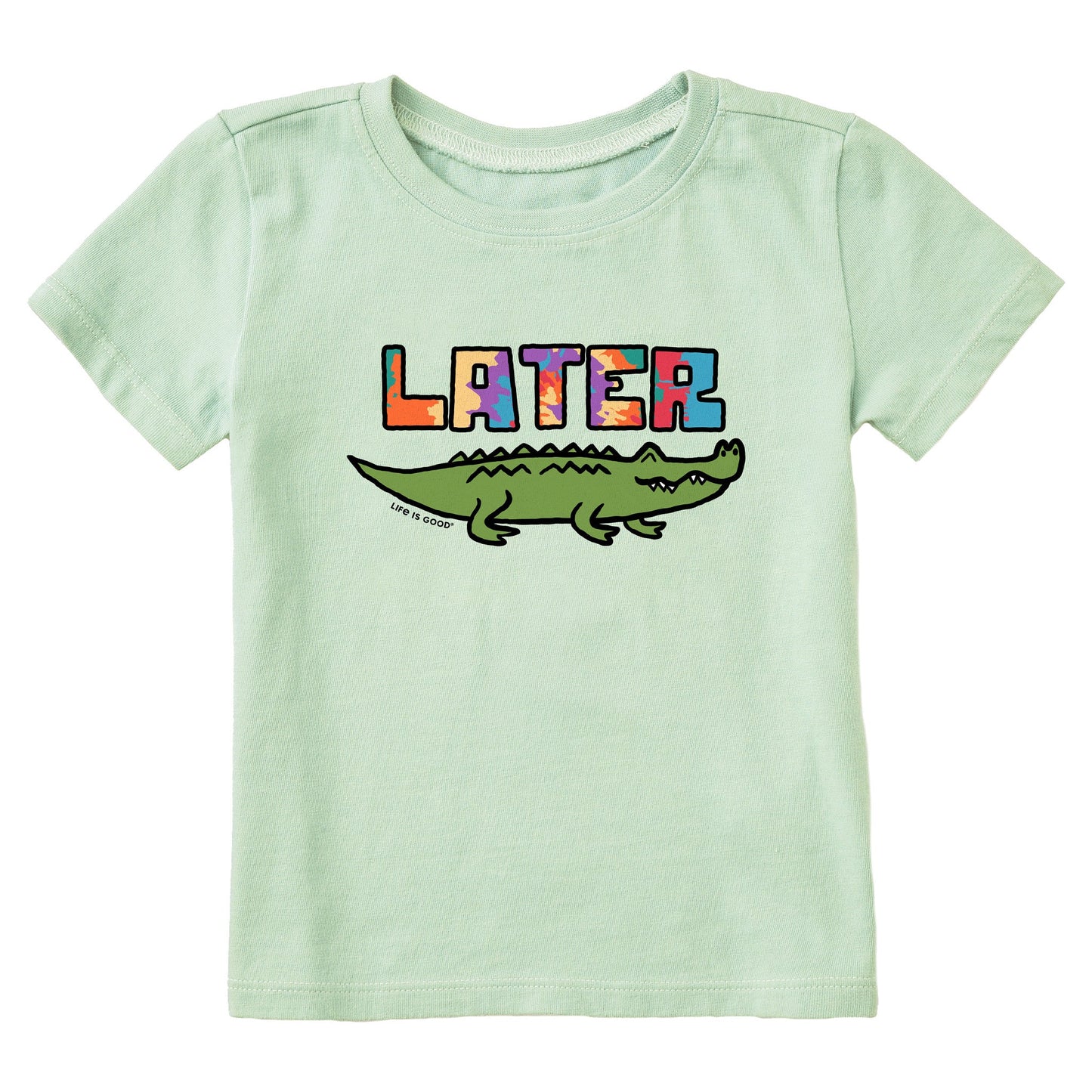 Toddler Tie Dye Later Gator Short Sleeve Crusher Tee