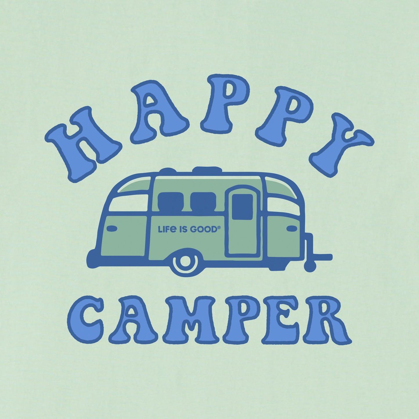 Baby Happy Camper Short Sleeve Crusher Bodysuit