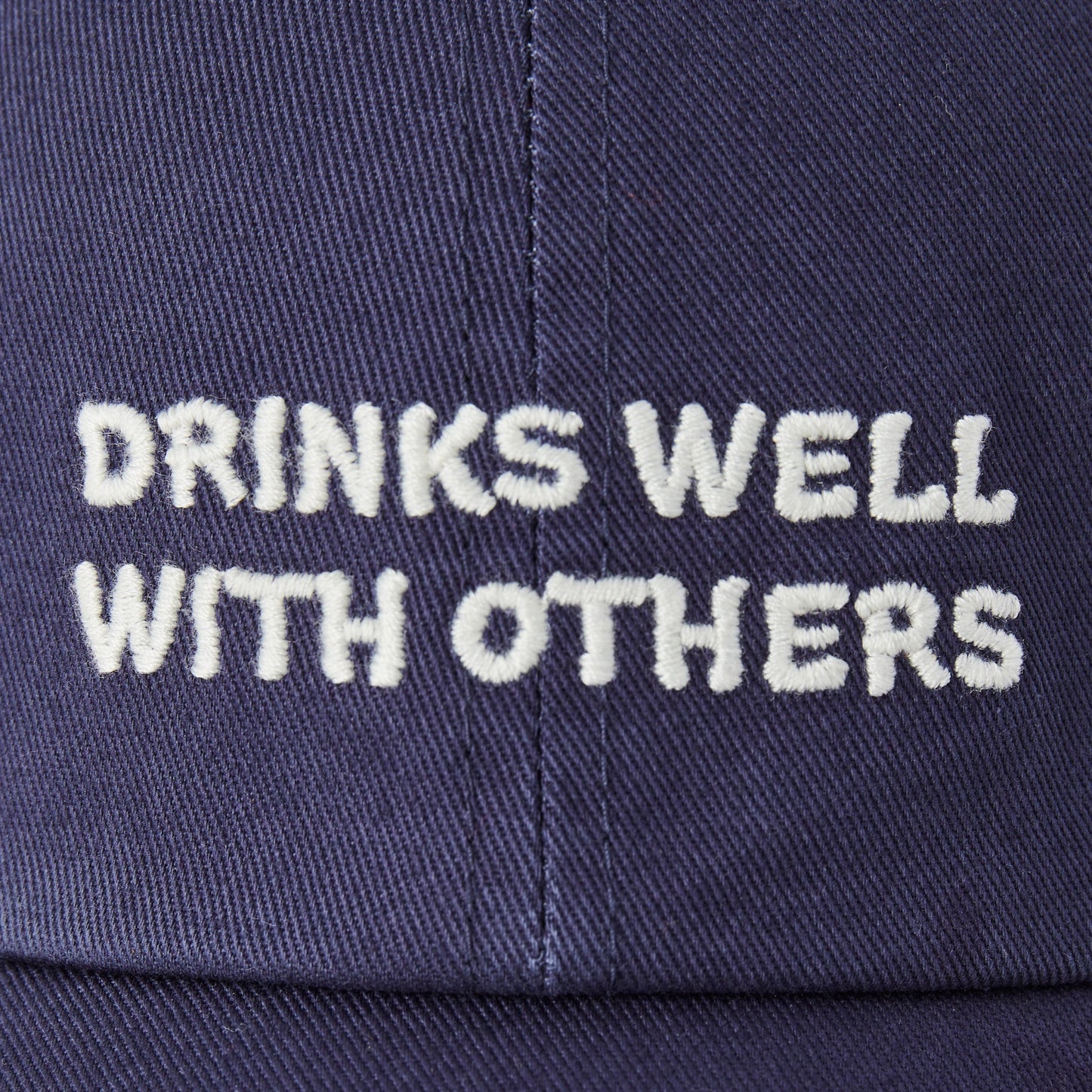 Adult Unisex Vintage Drinks Well With Others Chill Cap