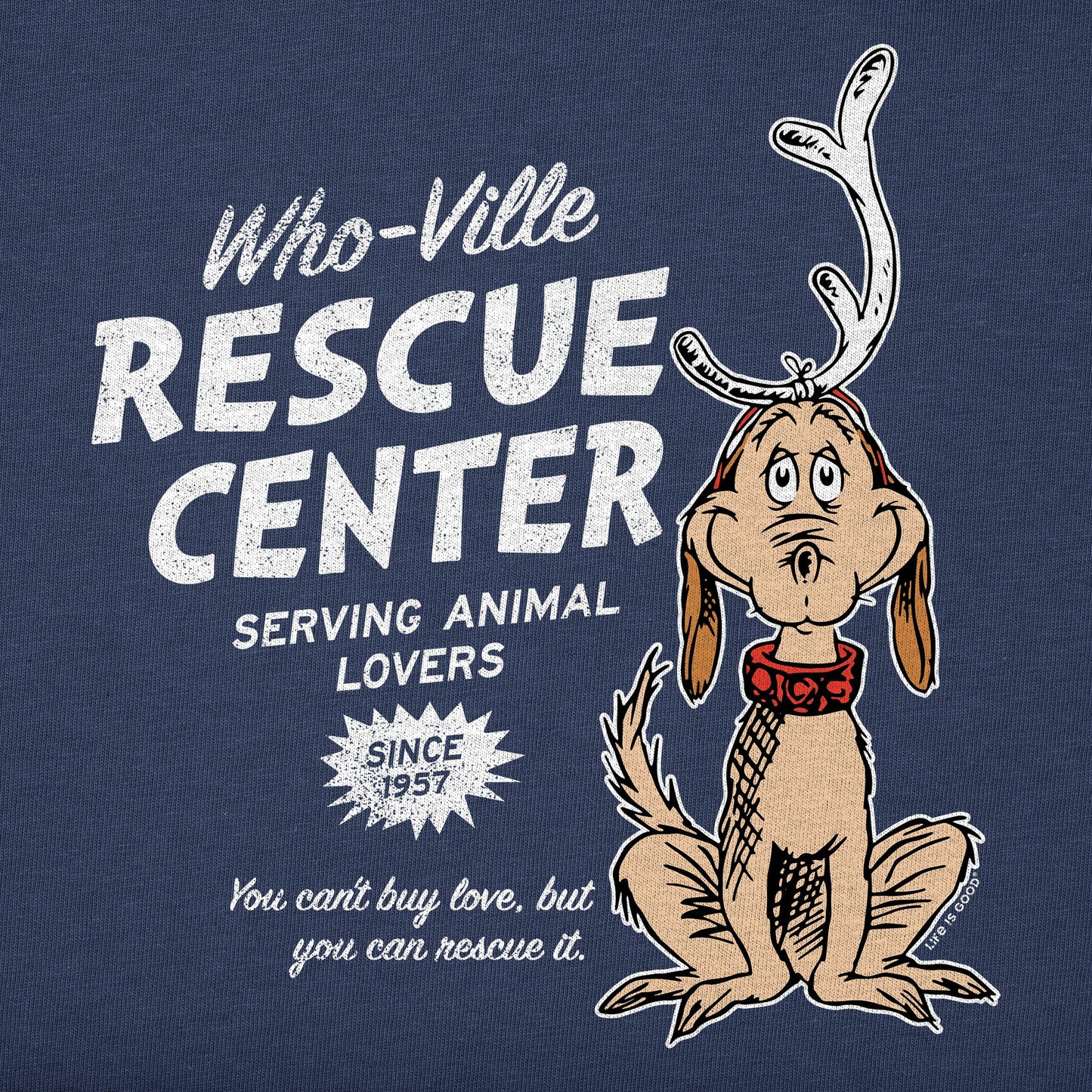 Men's WhoVille Rescue Center In Color Long Sleeve Crusher Tee
