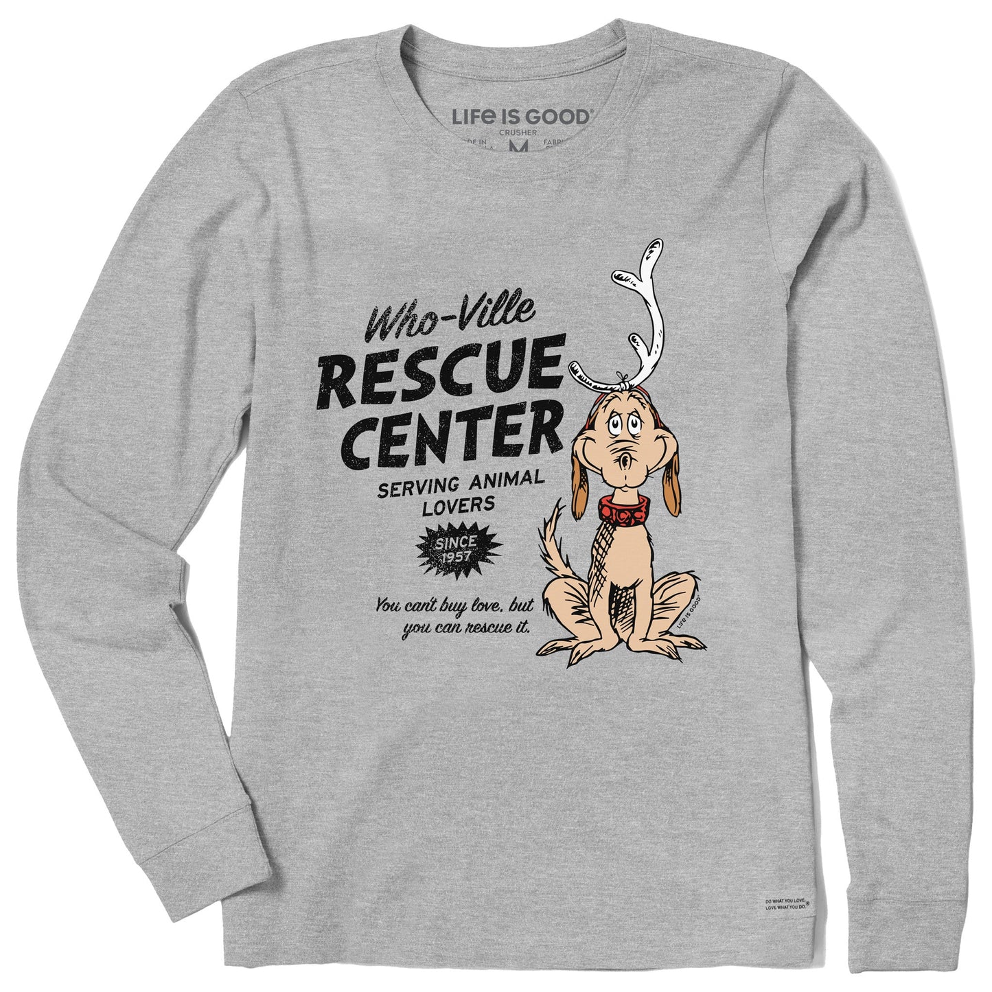 Women's WhoVille Rescue Center In Color Long Sleeve Crusher Tee