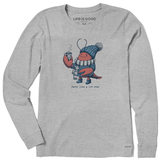 Women's Winter Party Like a Lob Star Long Sleeve Crusher Tee