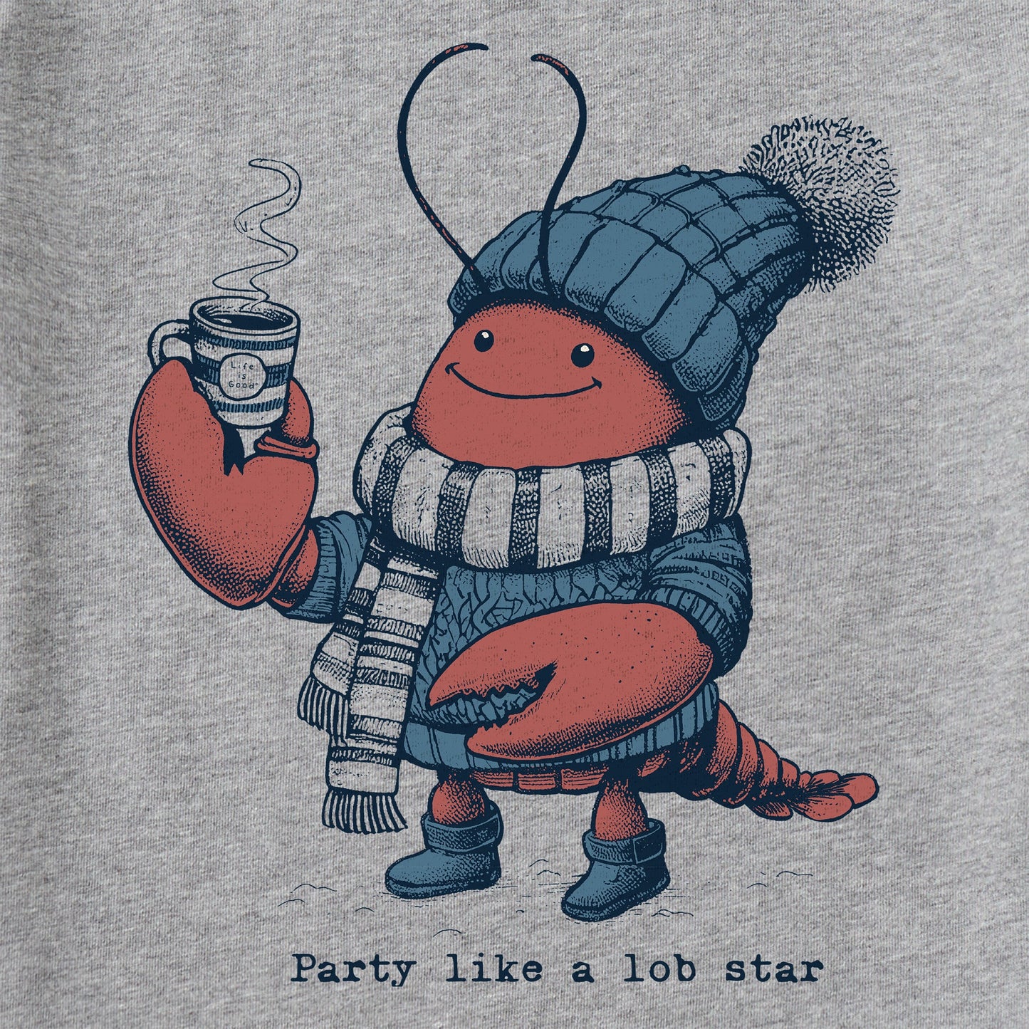 Women's Winter Party Like a Lob Star Long Sleeve Crusher Tee