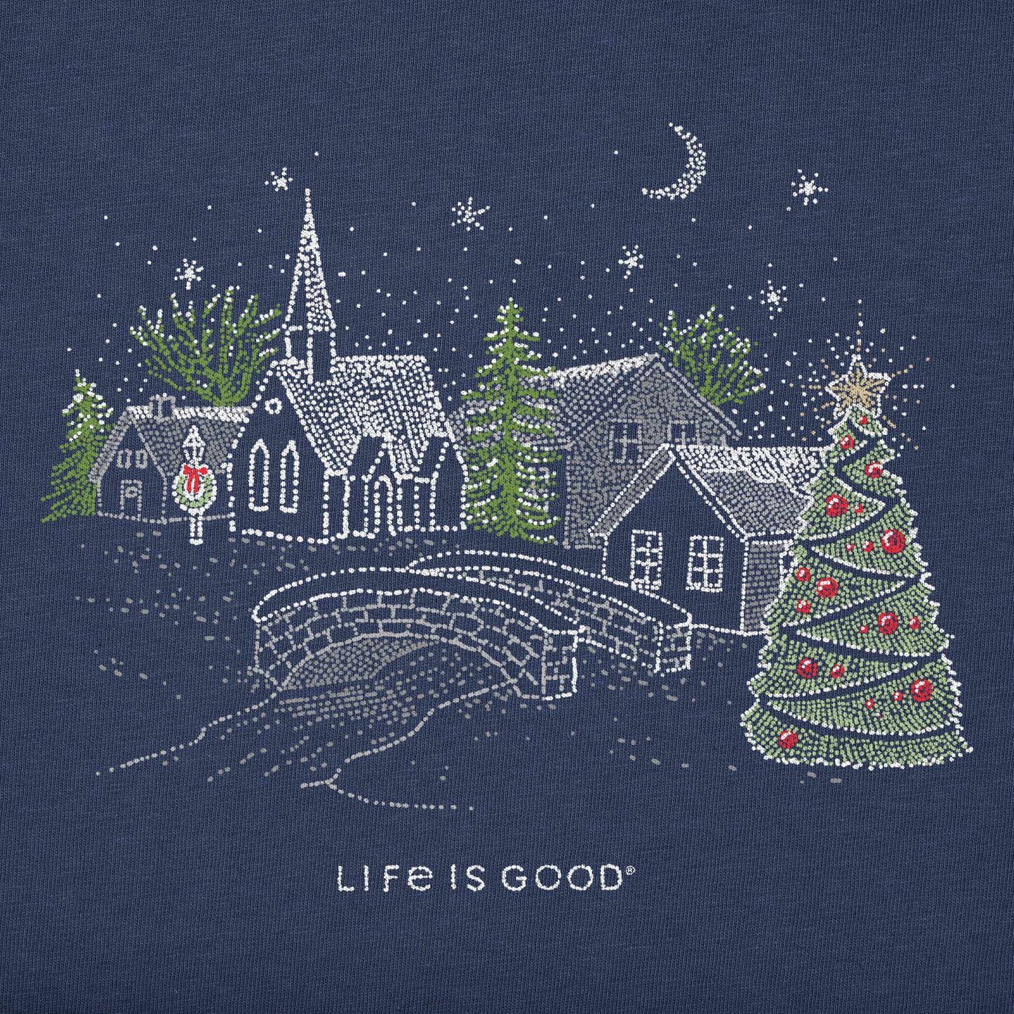 Women's Village Scene Long Sleeve Crusher Tee