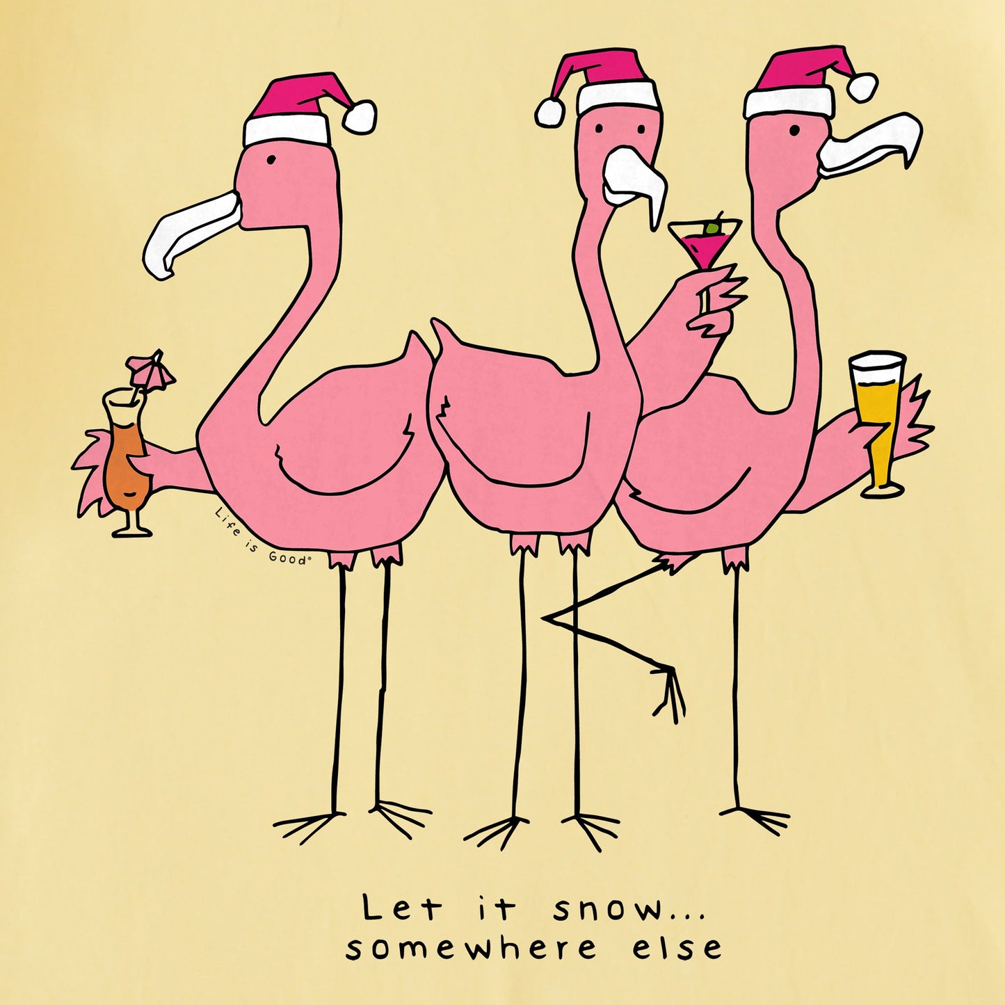 Women's Flamingos Short Sleeve Crusher Tee