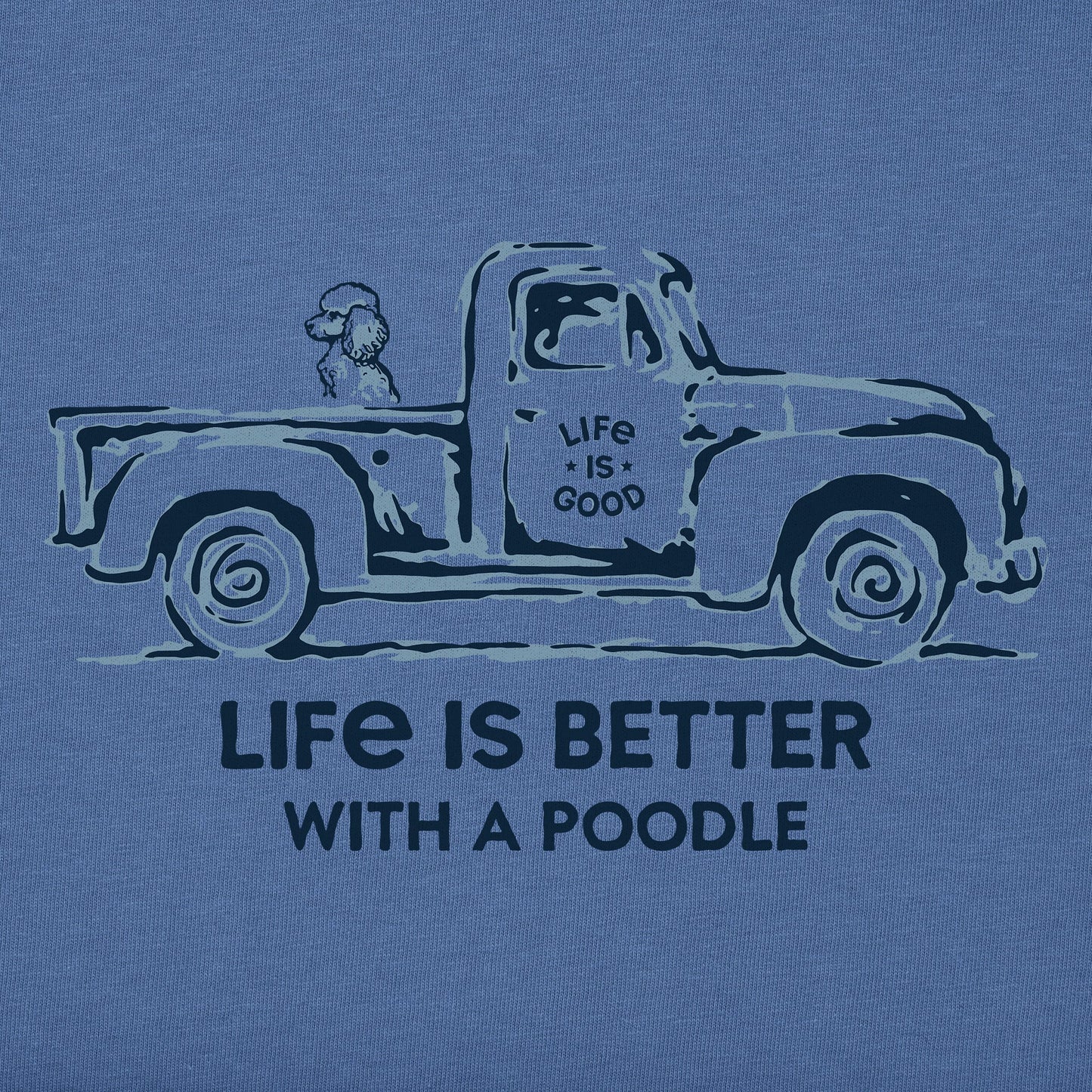 Men's Better with a Poodle Truck Short Sleeve Tee