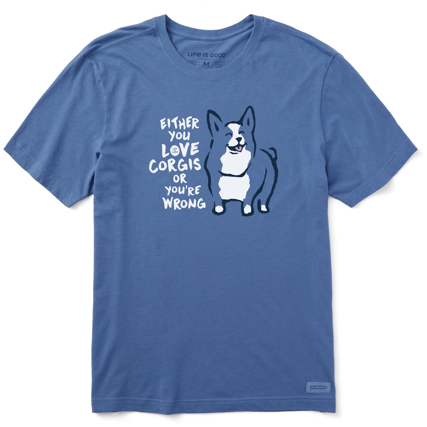 Men's Love Corgis or You're Wrong Short Sleeve Crusher Tee