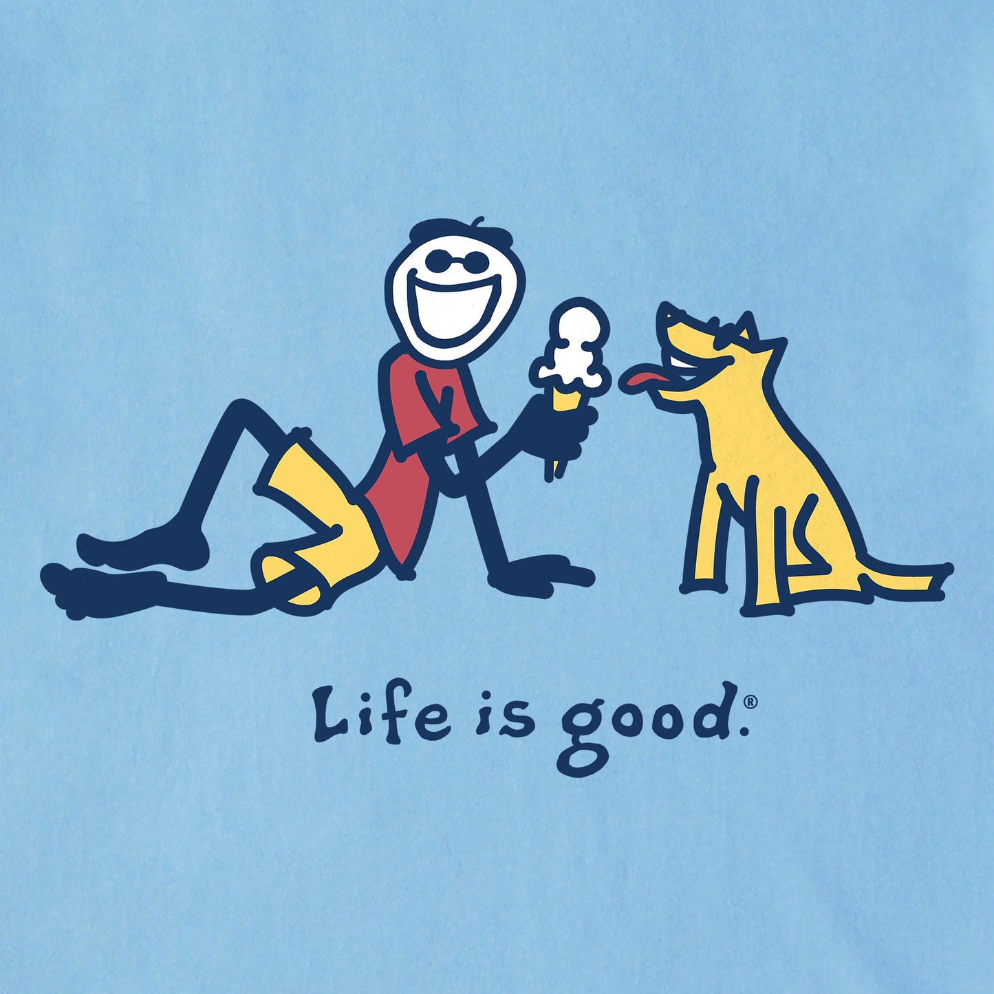 Men's Jake & Rocket Ice Cream Short Sleeve Crusher Tee