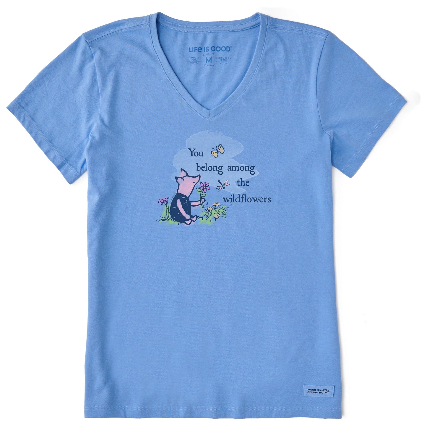 Women's Among the Wildflowers P Short Sleeve Crusher Vee