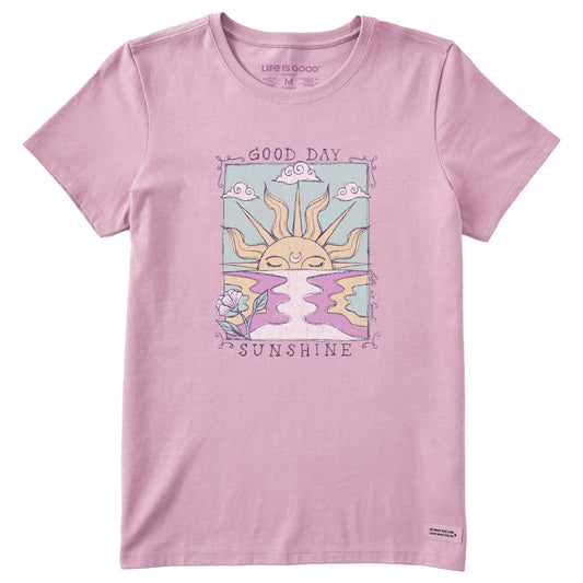 Women's Good Day Sunshine Ocean Short Sleeve Crusher Tee