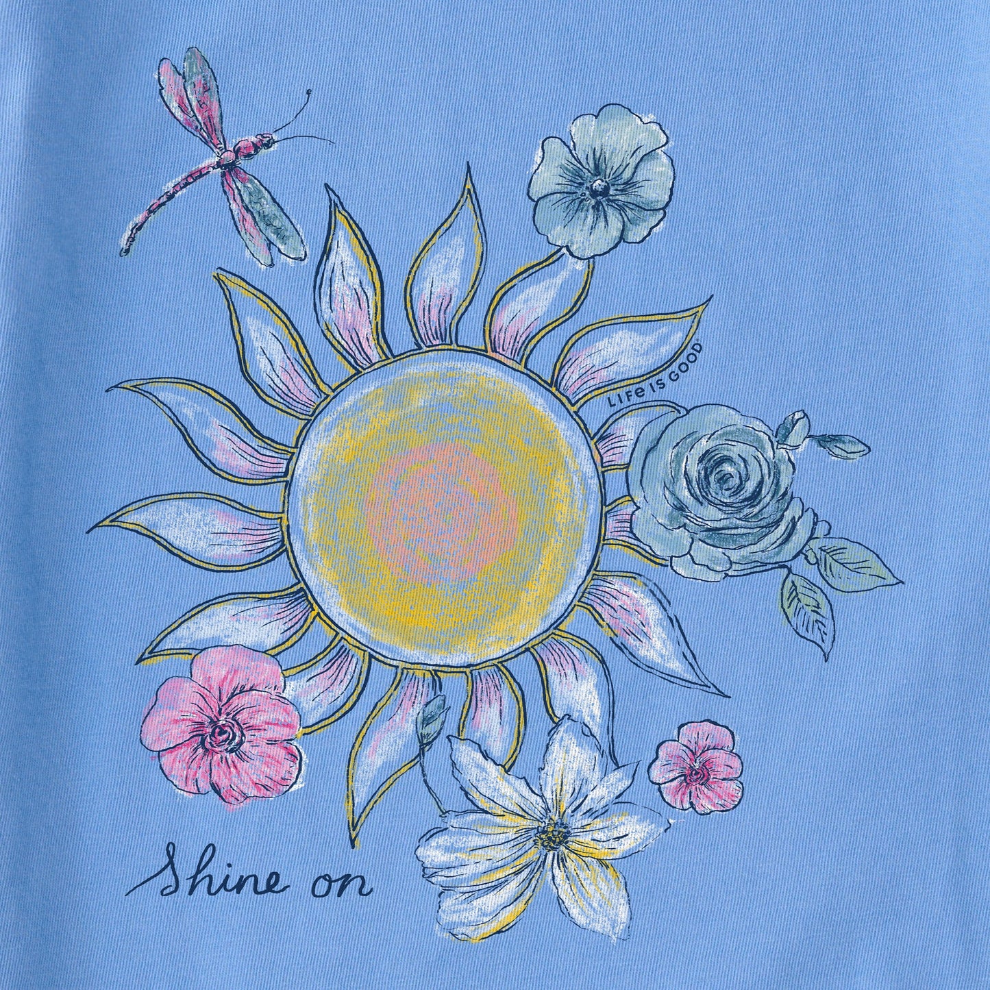 Women's Sun & Wildflowers Short Sleeve Crusher Tee