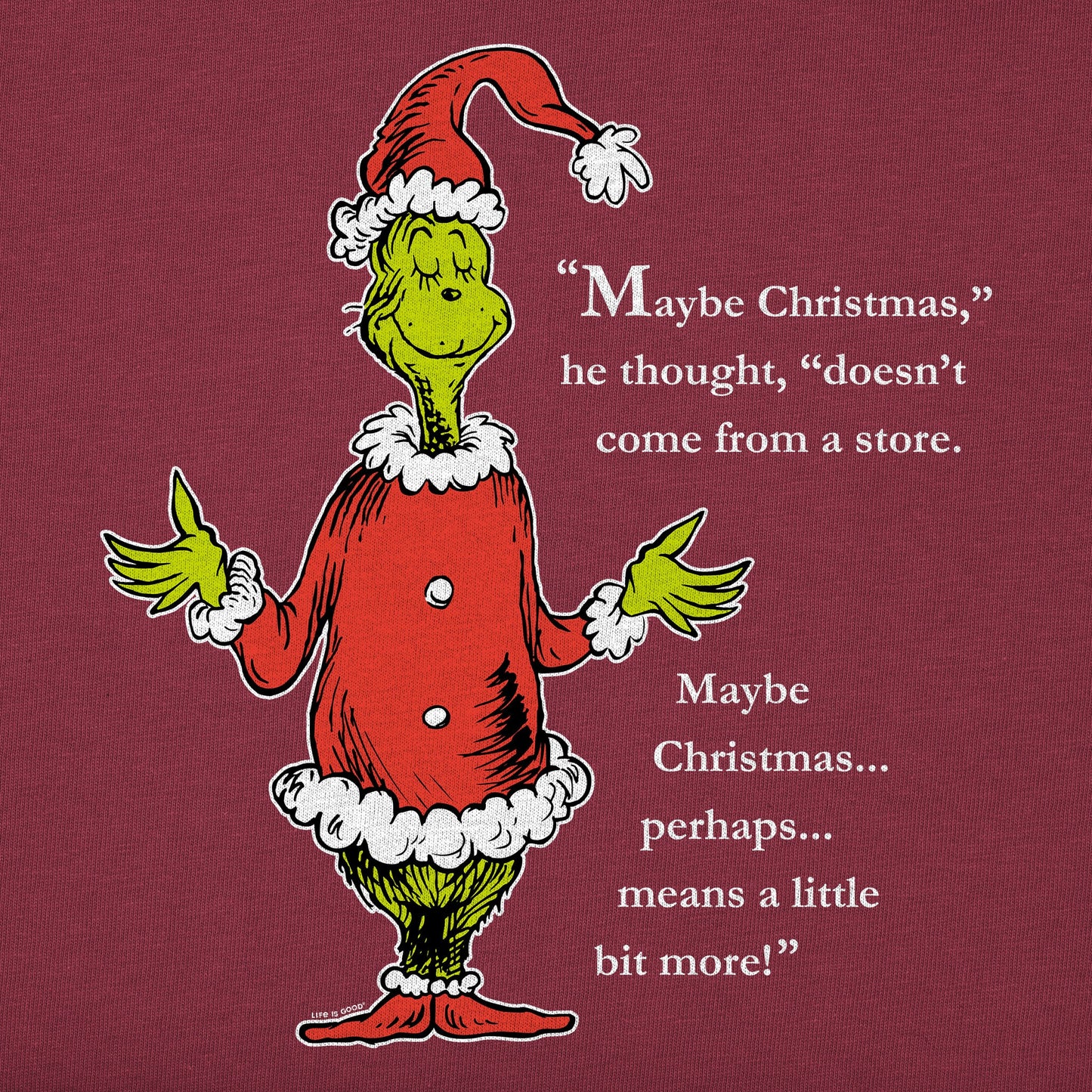 Women's Grinch Meaning of Christmas Simply True Crew