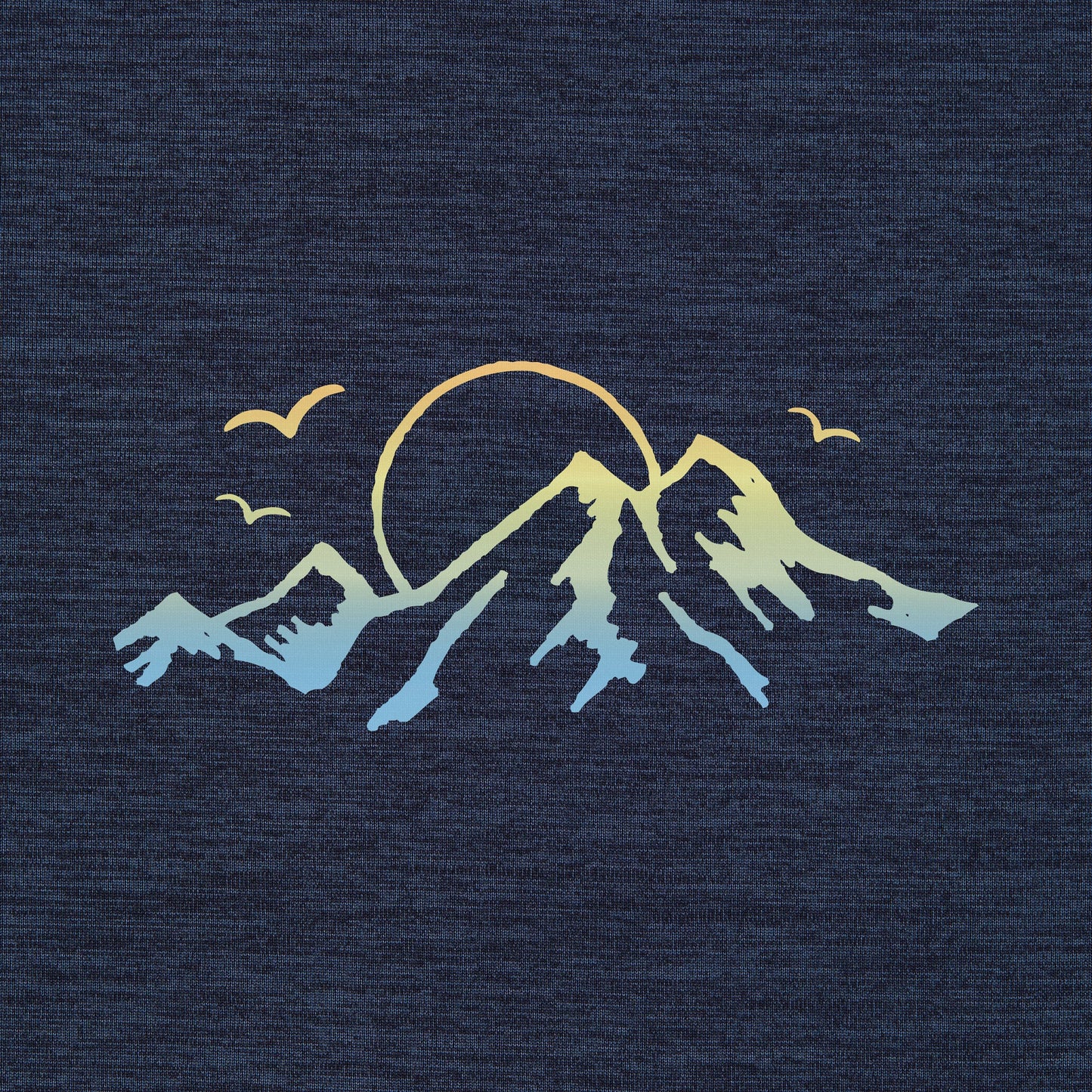 Men's Retro Mountain Range Long Sleeve Sun Crusher Tee
