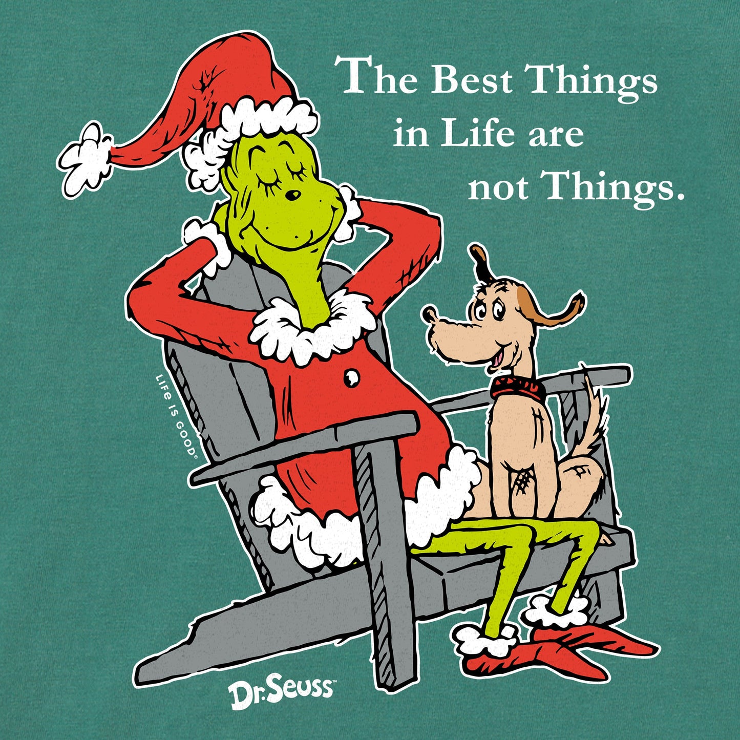 Kids Grinch & Max Adirondack Long Sleeve Crusher Tee