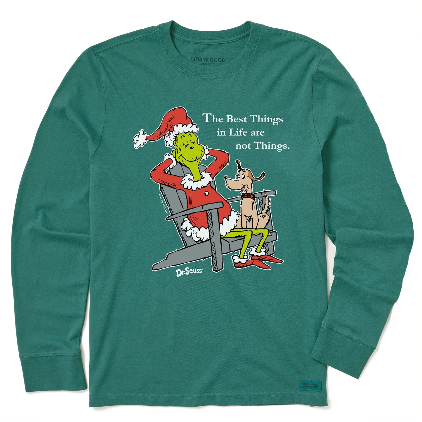 Men's Grinch & Max Adirondack Long Sleeve Crusher Tee