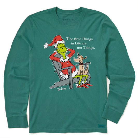 Men's Grinch & Max Adirondack Long Sleeve Crusher Tee