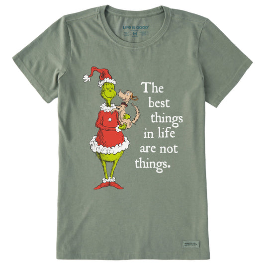 Women's Grinch & Max The Best Things Short Sleeve Crusher Tee